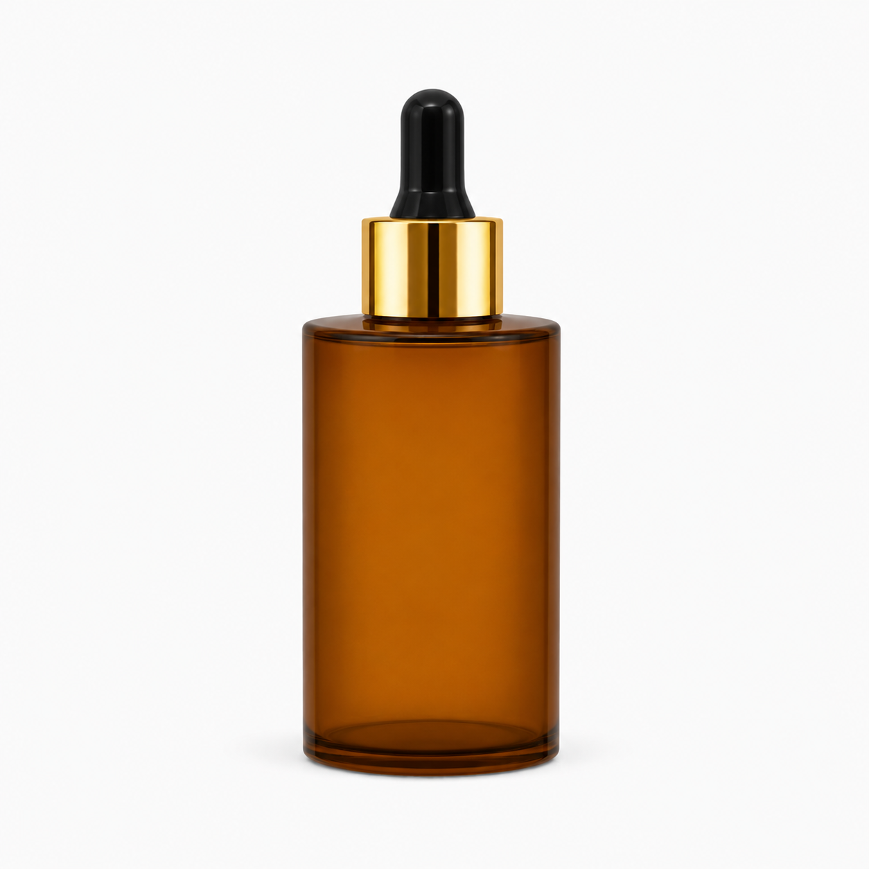 30ml amber dropper bottle.Flat Shoulder