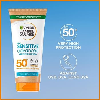Garnier Ambre Solaire Sensitive Advanced Sun Cream,spf50-175ml