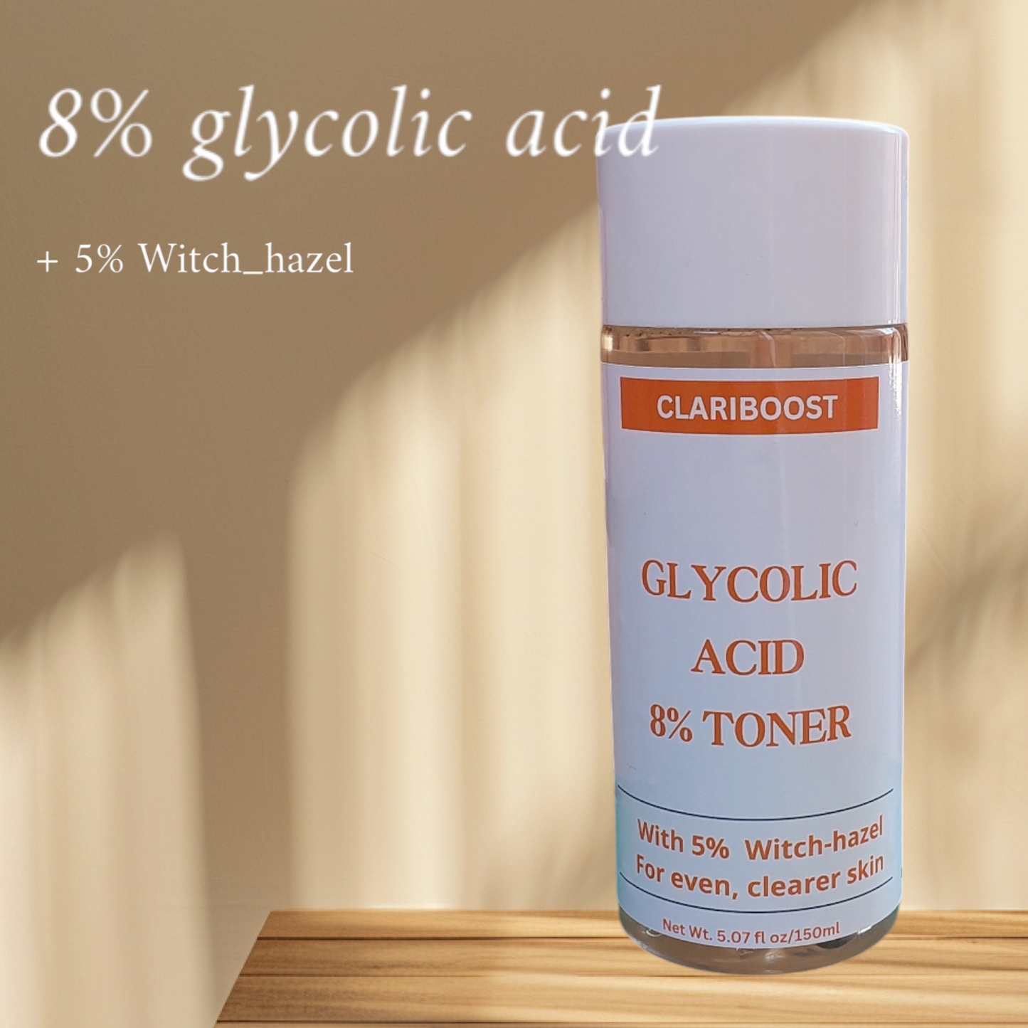 Clariboost 8% Glycolic acid Toner-150ml