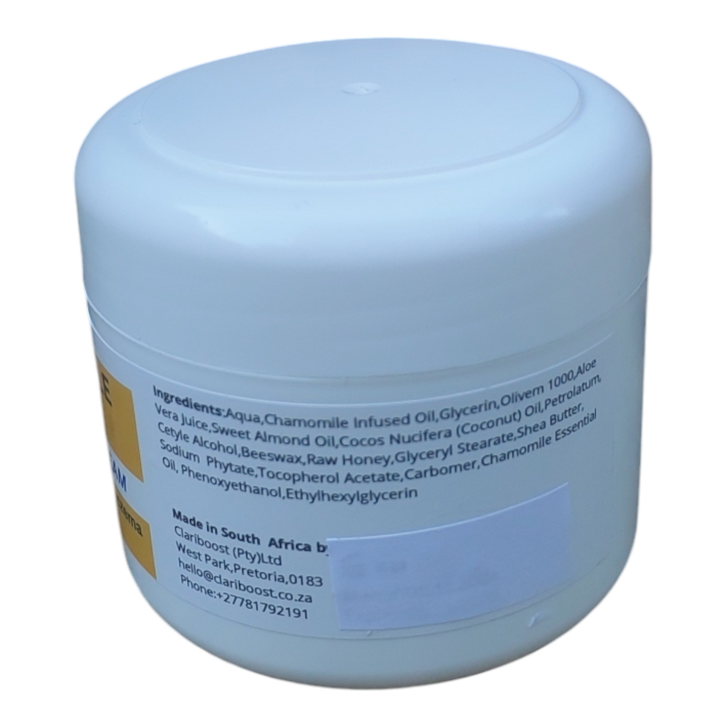 Clariboost chamomile,beeswax + honey dry skin protectant cream-125ML
