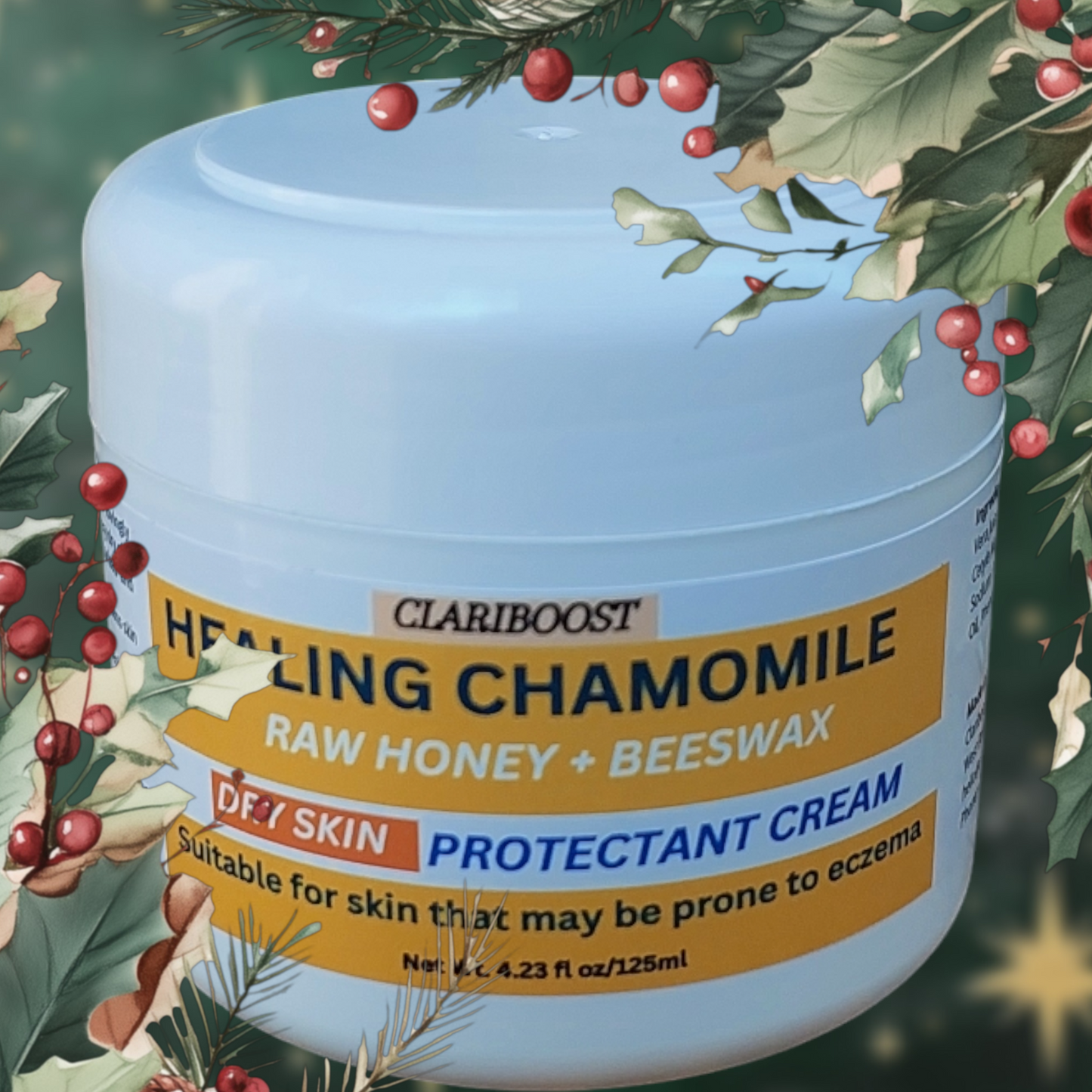 Clariboost chamomile,beeswax + honey dry skin protectant cream-125ML