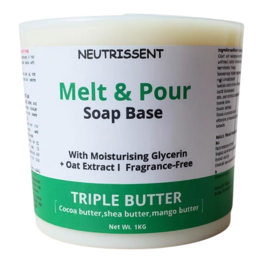 Glycerin soap base.Triple butter