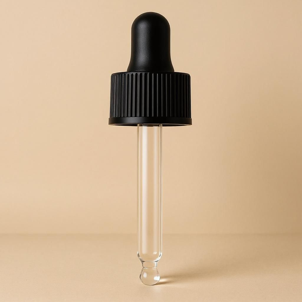 100ml glass dropper pipette.Black