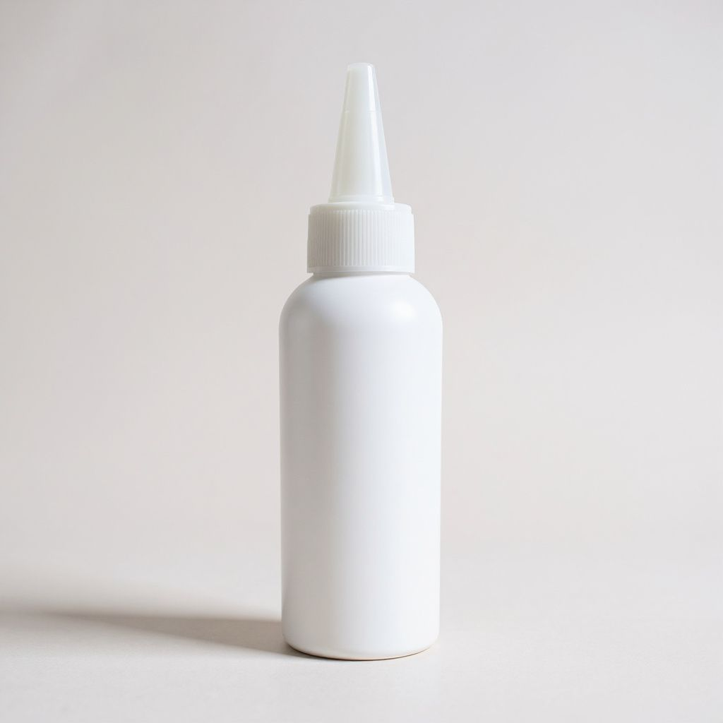 100ml white HDPE bottle with white spout cap | Complete Set