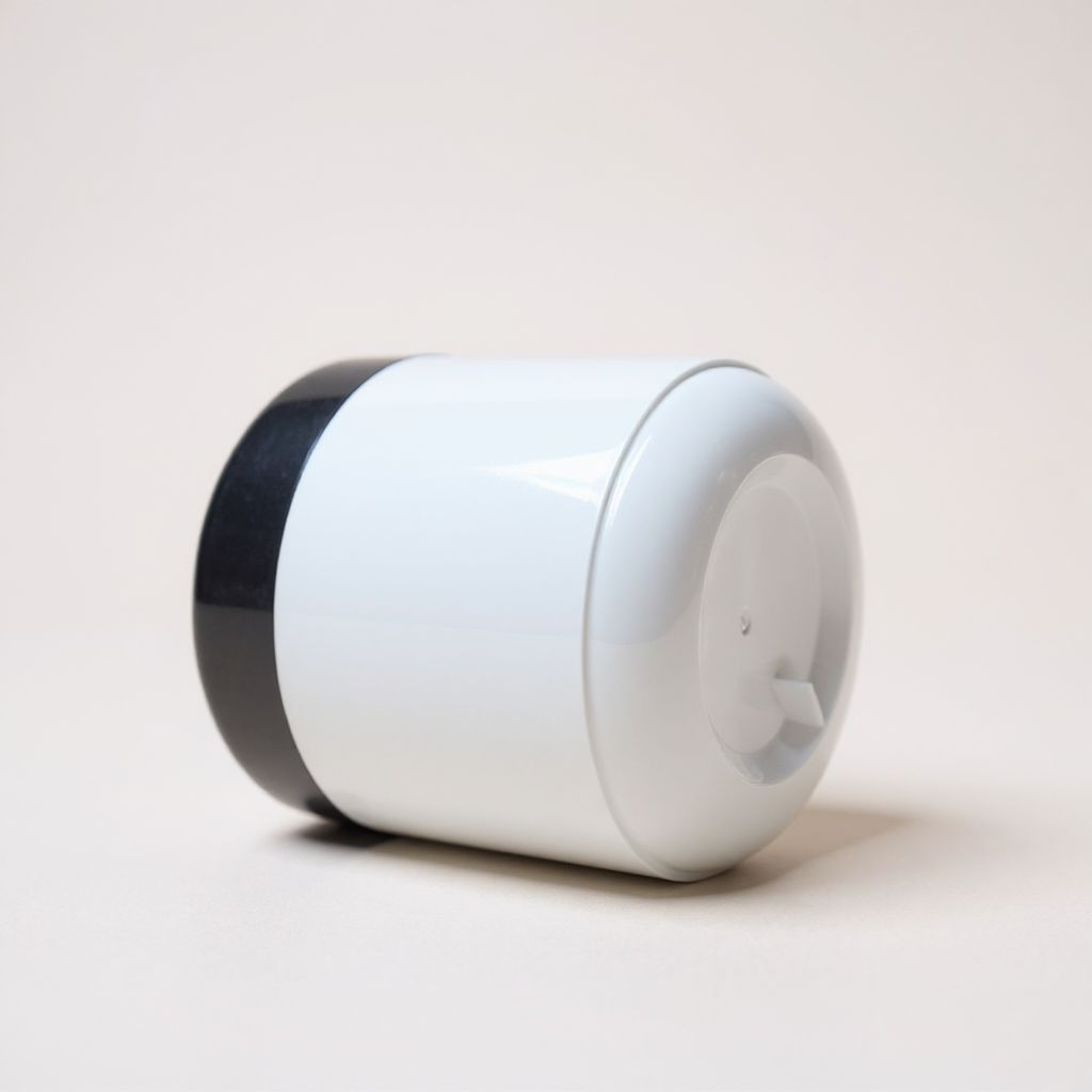 500g cosmetic cream jar | White with black lid