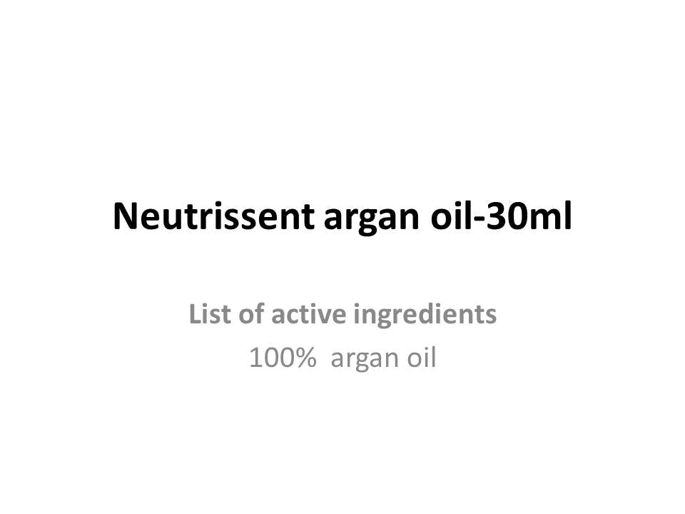 Neutrissent 100% pure argan oil-30ml