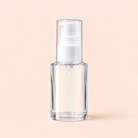 30ml clear bottle with pump