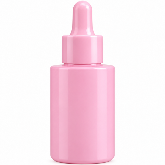 30ml glass dropper bottle.Pink