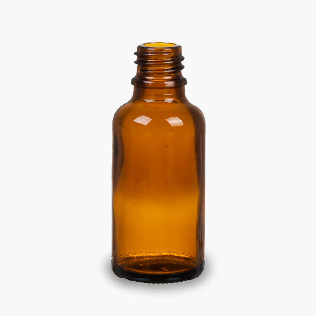 Glass Amber Bottle (18mm neck) - No Closure