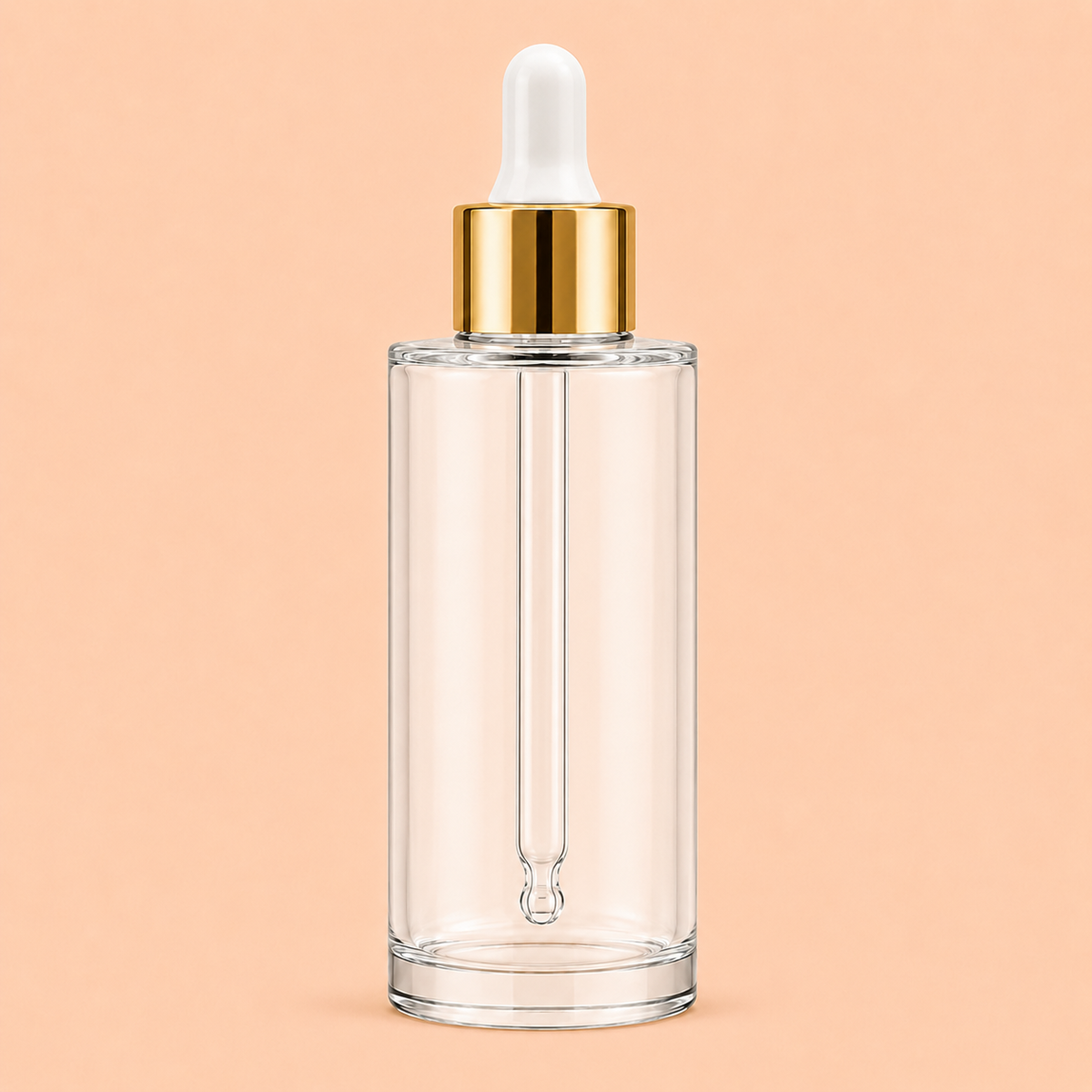 50ml glass dropper bottle.Flat shoulder