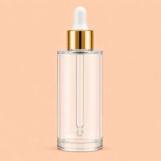 50ml glass dropper bottle.Flat shoulder