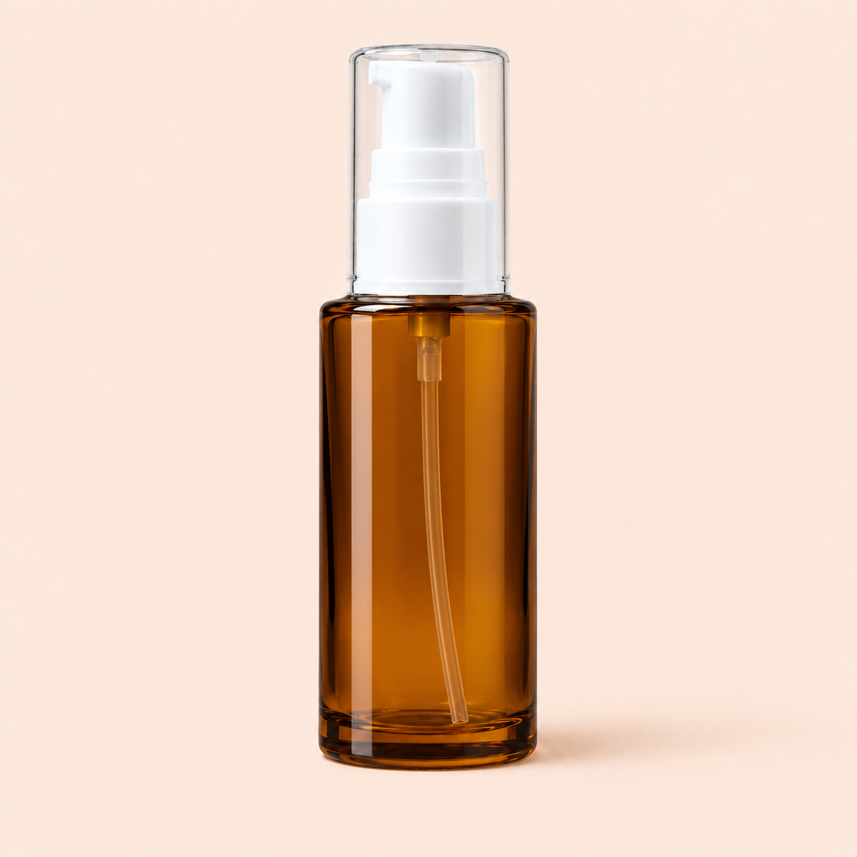 50ml serum bottle.Amber with pump