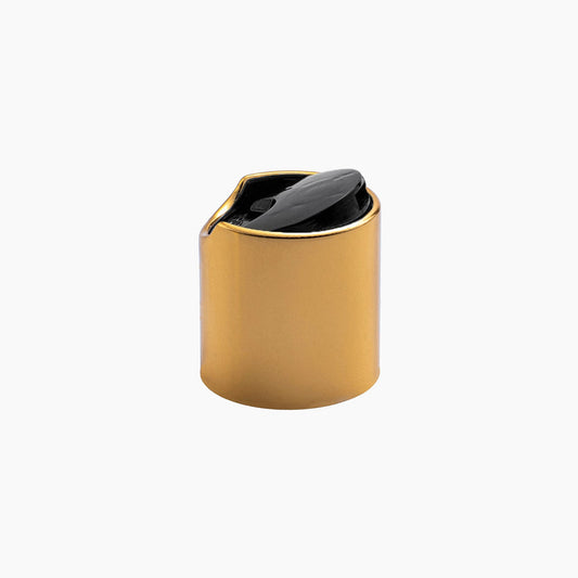 Black Disc top cap(24mm)-Gold collar
