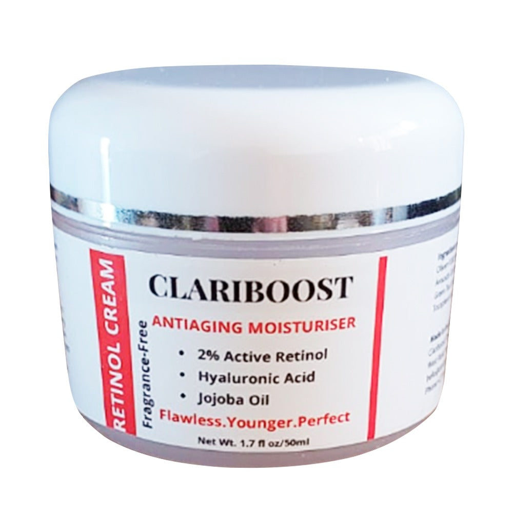 Clariboost Antiaging 2% Retinol Face Cream with Hyaluronic Acid-50mls