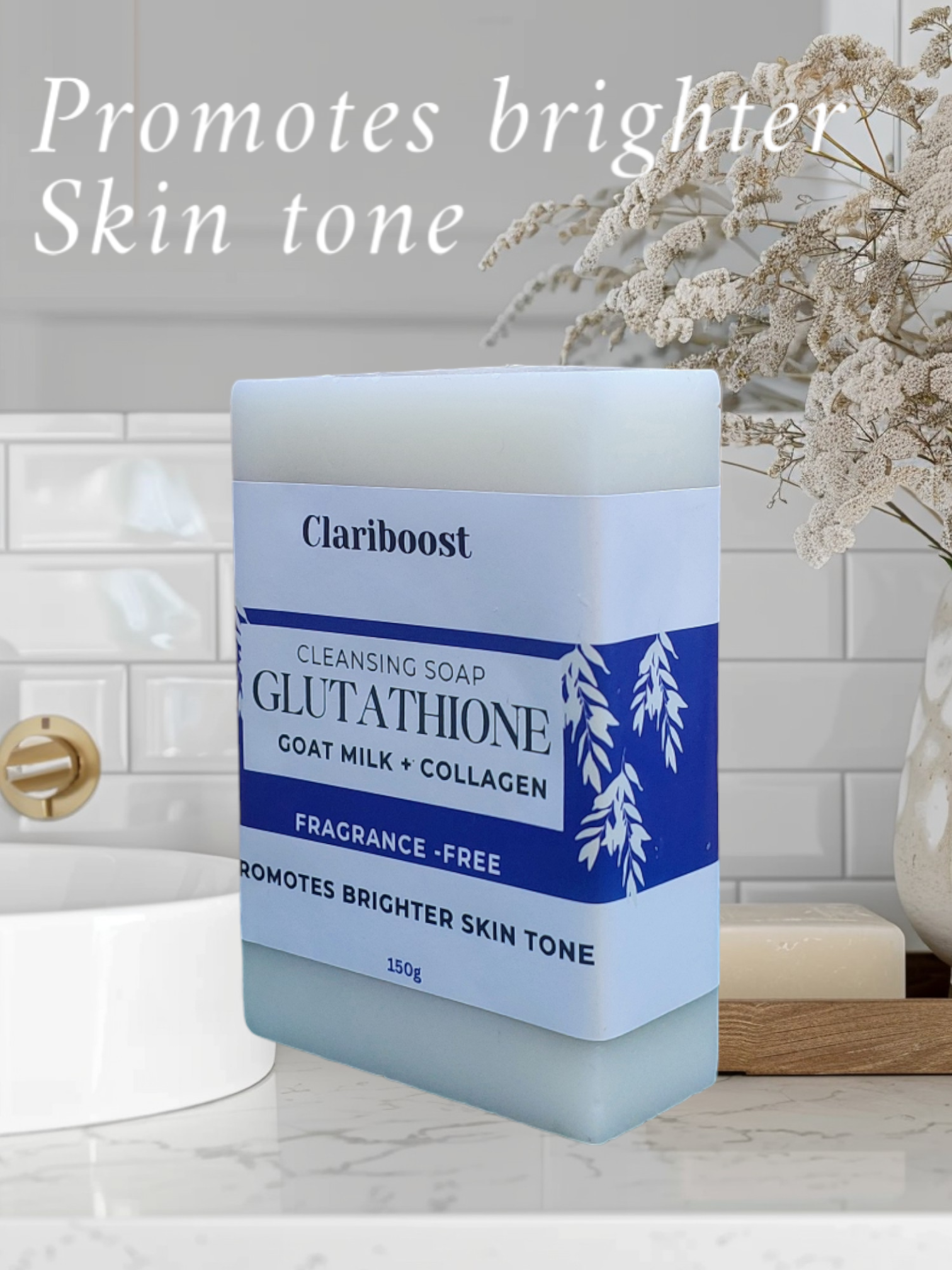 Gluathione soap | For skin brightening-150g | Clariboost Wayserve Gluathione soap | For skin brightening-150g | Clariboost Wayserve
