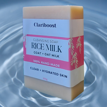 Load image into Gallery viewer, Clariboost rice milk soap for clear and hydrated skin-150g
