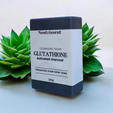 Load image into Gallery viewer, Neutrissent glutathione charcoal soap-150g
