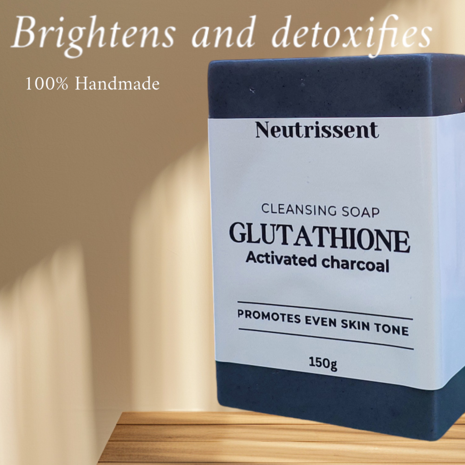 Neutrissent glutathione charcoal soap-150g Wayserve Neutrissent glutathione charcoal soap-150g Wayserve