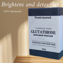 Load image into Gallery viewer, Neutrissent glutathione charcoal soap-150g
