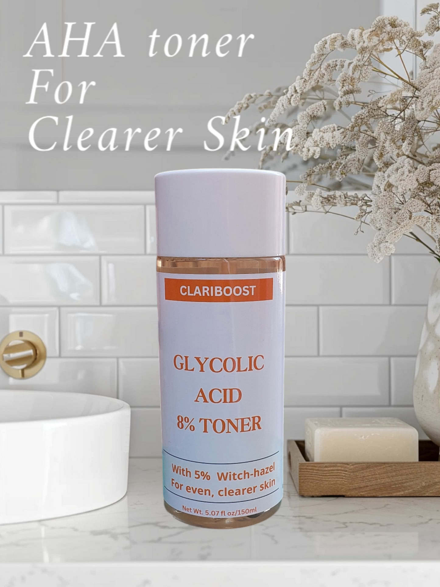 Clariboost 8% Glycolic acid Toner-150ml