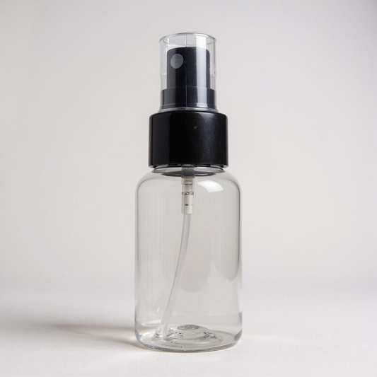 50ml mist spray bottle.Black cap