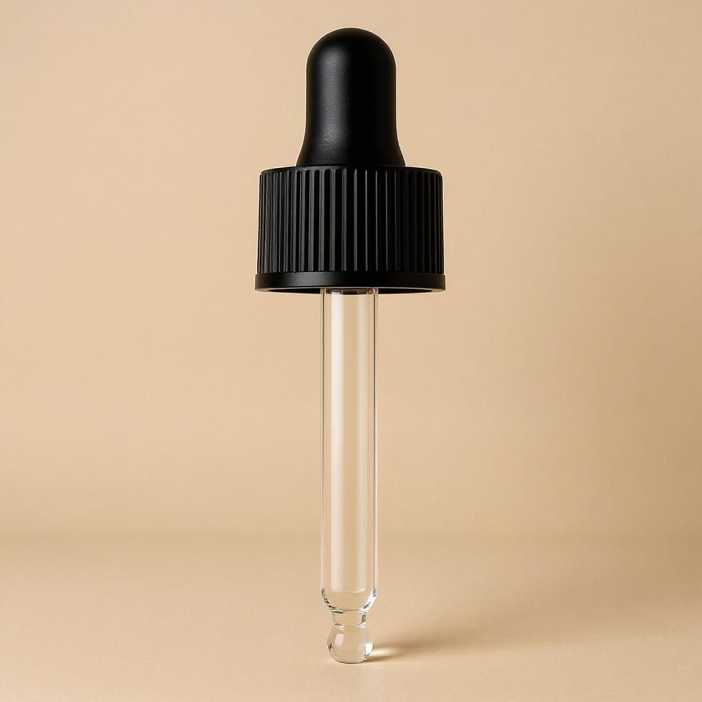 50ml glass dropper pipette.Black