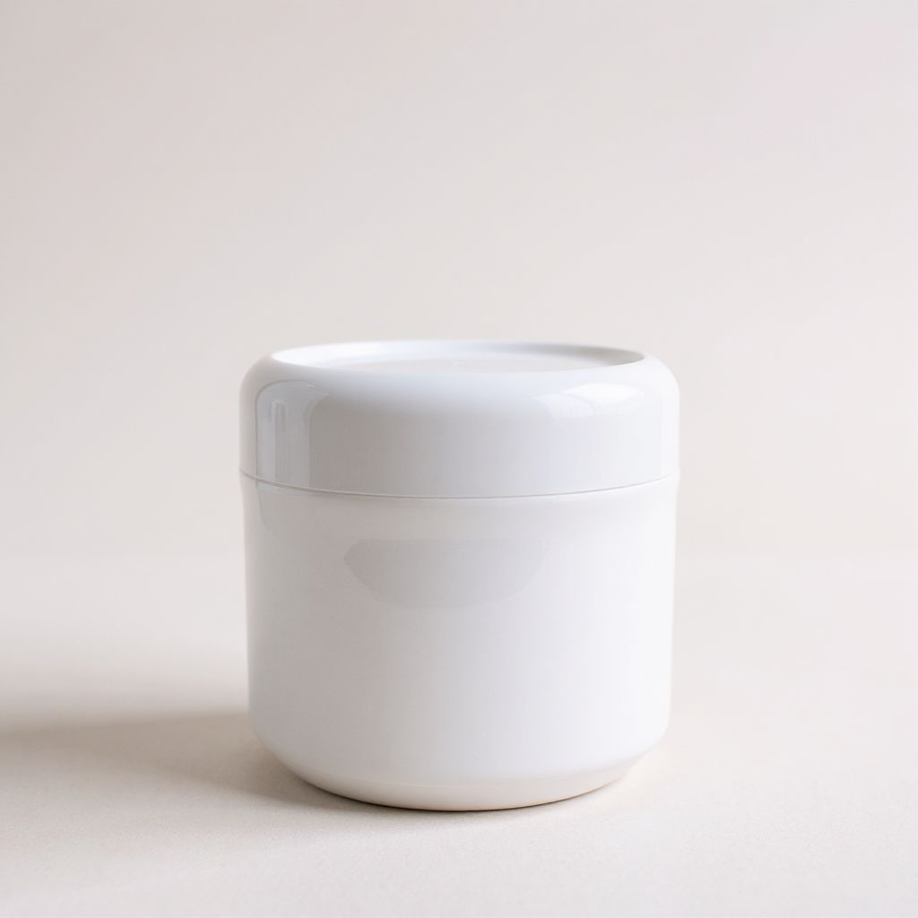 500g cosmetic jar with lid.white