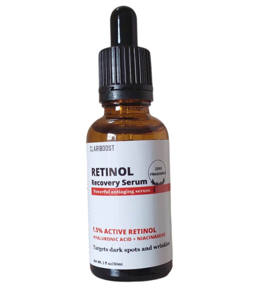 Clariboost 1.5% Retinol Serum with  Hyaluronic acid and Niacinamide-30mls