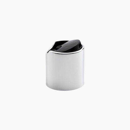 Black Disc top cap(24mm)-silver collar