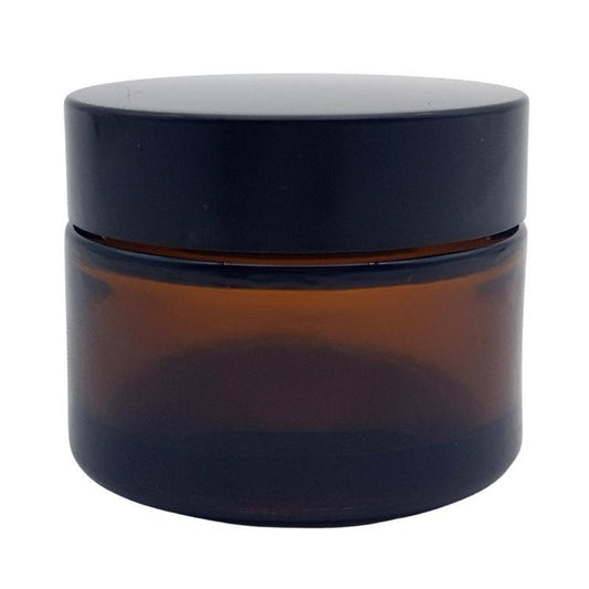 50g amber glass jar
