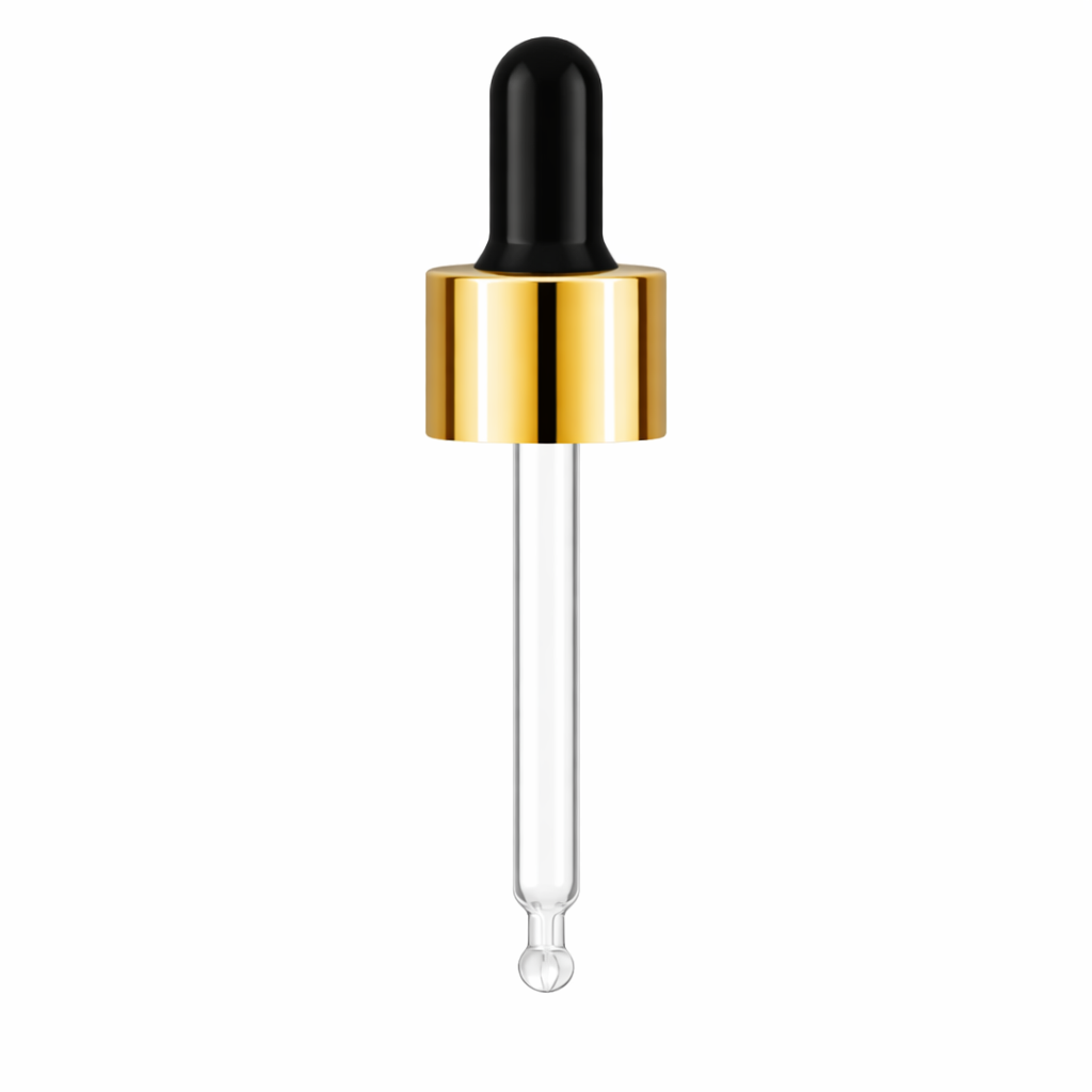 Glass dropper pipette.