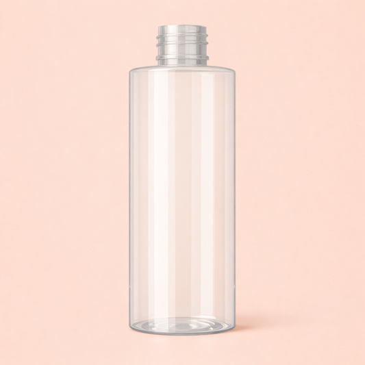 200ml clear sharp cylindrical bottle.Cosmetic bottle