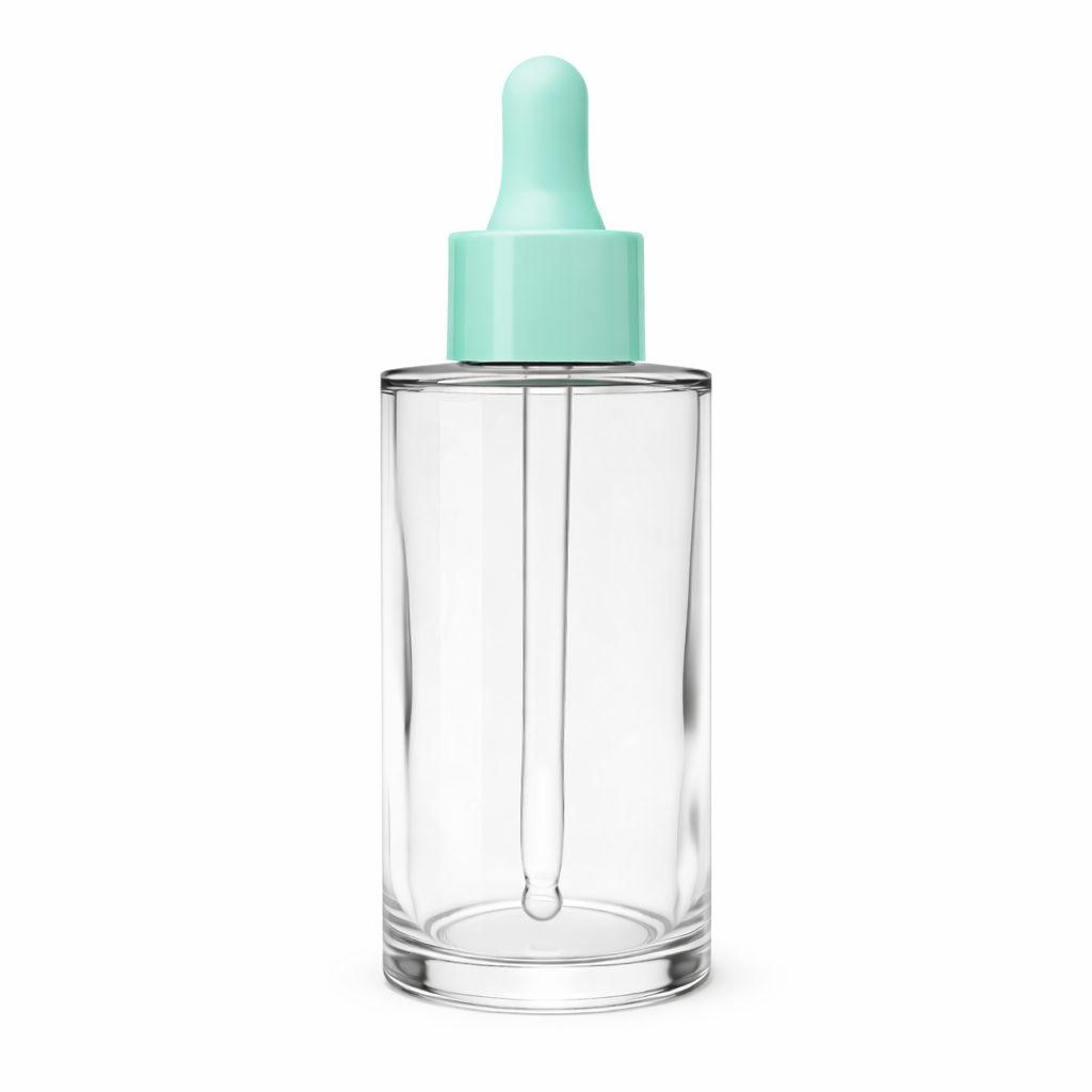 50ml glass dropper bottle with cap