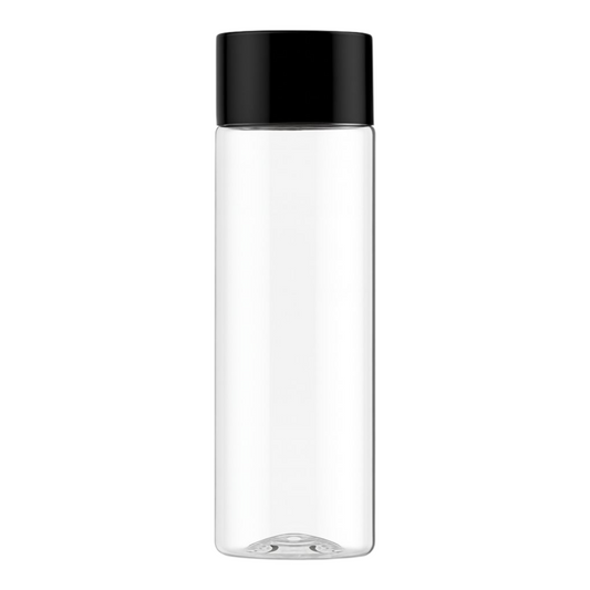 100ml tissue oil bottle with black lid