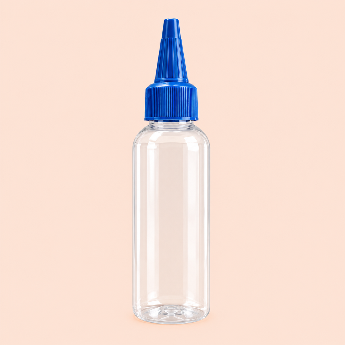 100ml boston bottle with blue spout cap