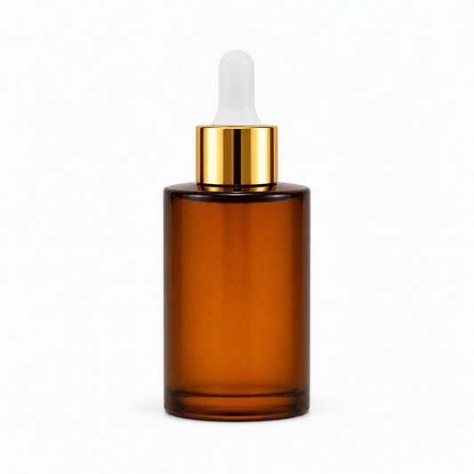 amber glass dropper bottle with cap.30ml