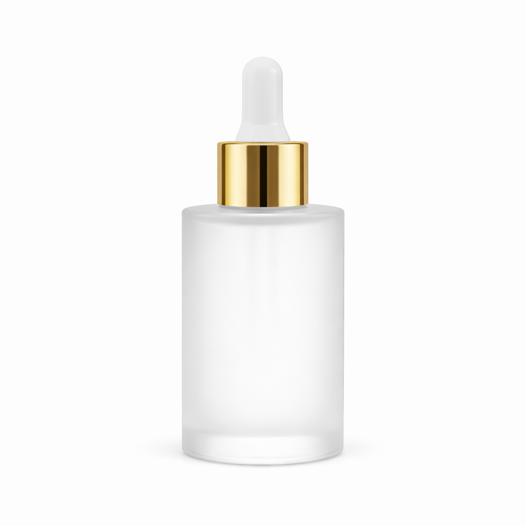 30ml frosted dropper bottle.Flat shoulder