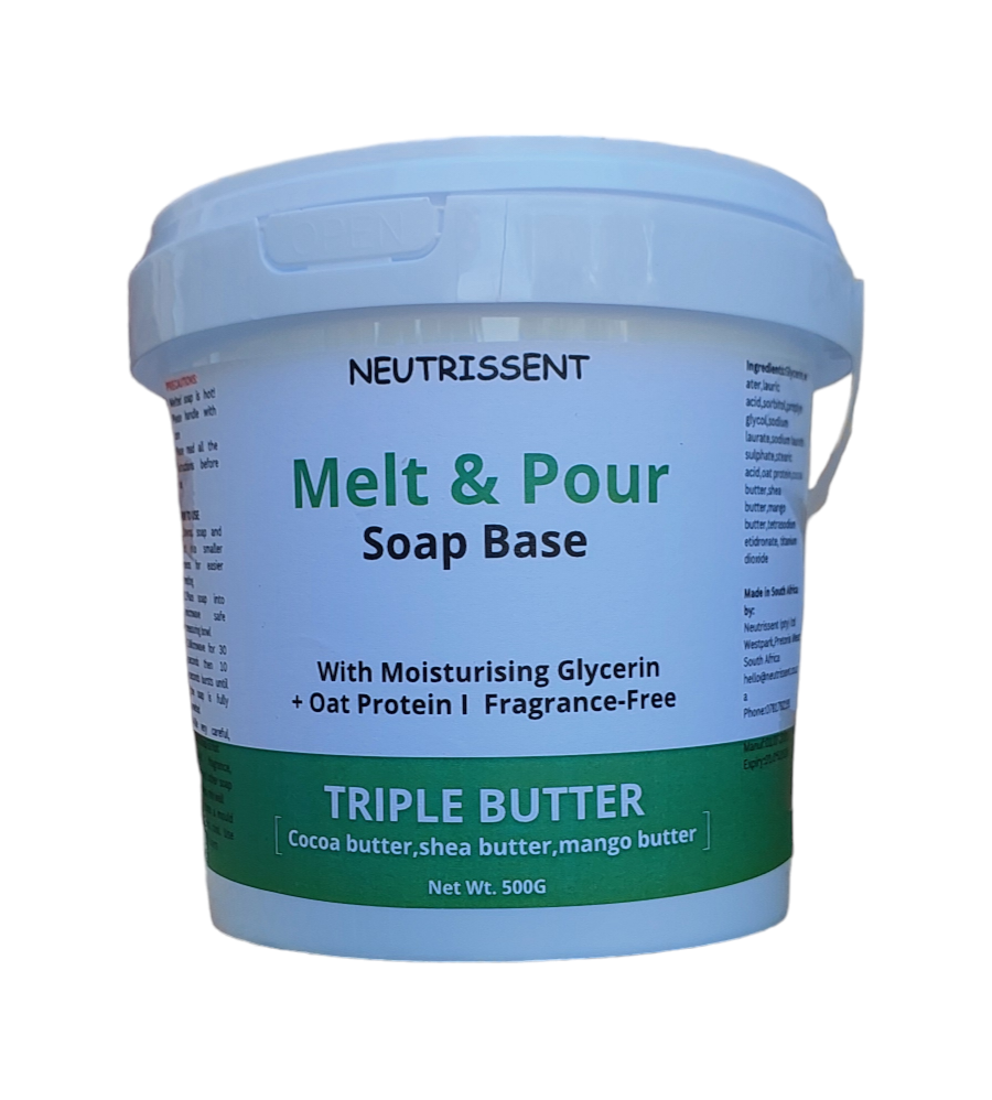 Neutrissent melt and pour soap base -triple butter