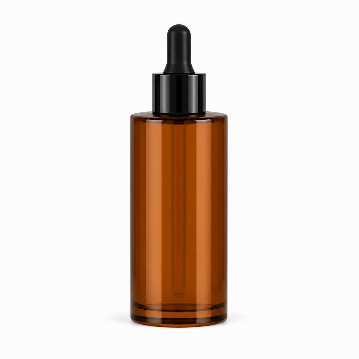 50ml amber dropper bottle.Flat shoulder