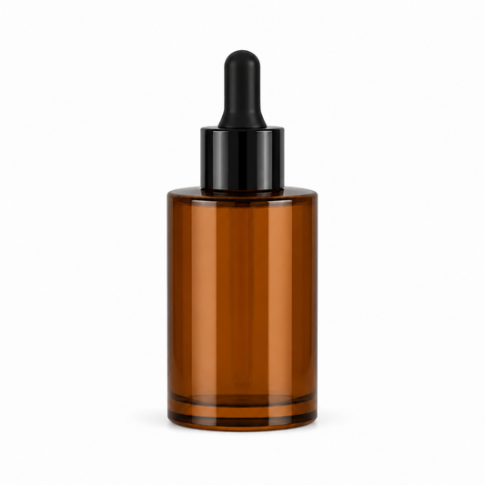 30ml amber dropper bottle.Flat shoulder