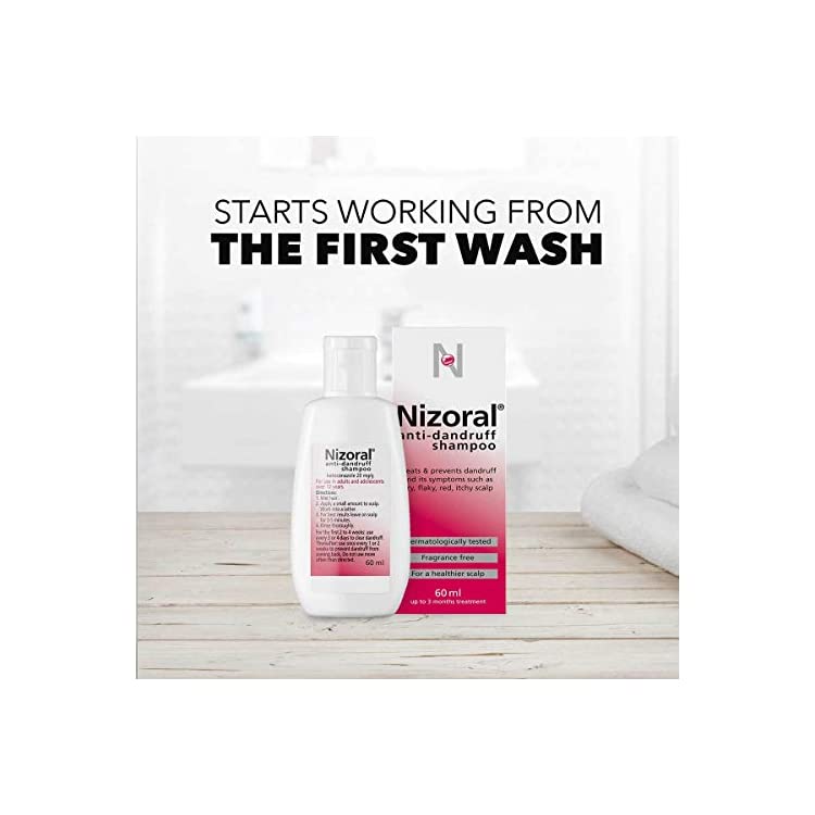 Nizoral anti-dandruff shampoo-60mls(Unboxed)