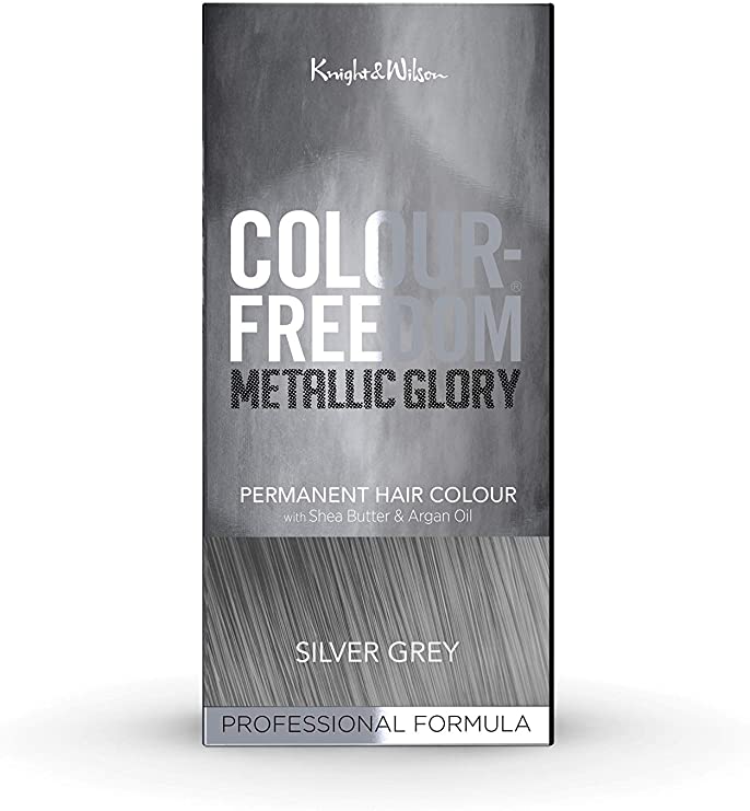 Knight & Wilson Colour Freedom Metallic Glory Permanent Hair Colour-Silver Grey