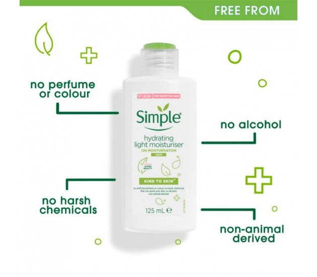 Simple Kind to Skin Hydrating Light Moisturiser-125mls