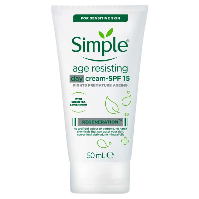 Simple Age Resisting Day Cream SPF15-50 mls